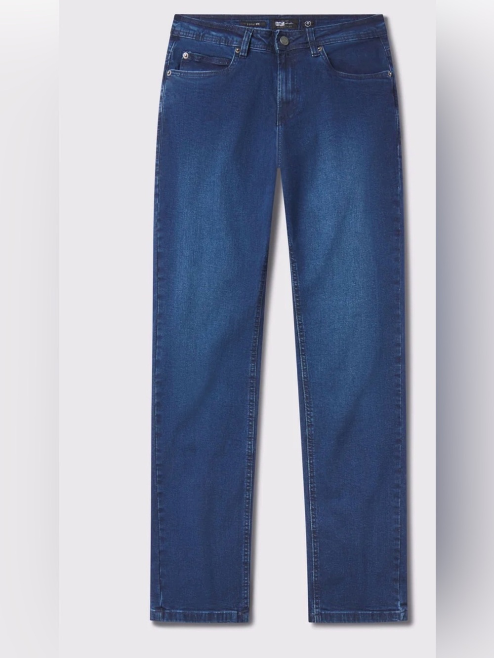 Men's Straight-Leg Jeans in Deep Blue